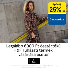 F&F akció katalógus - amely érvényes a következő dátumtól: 09.10.2025