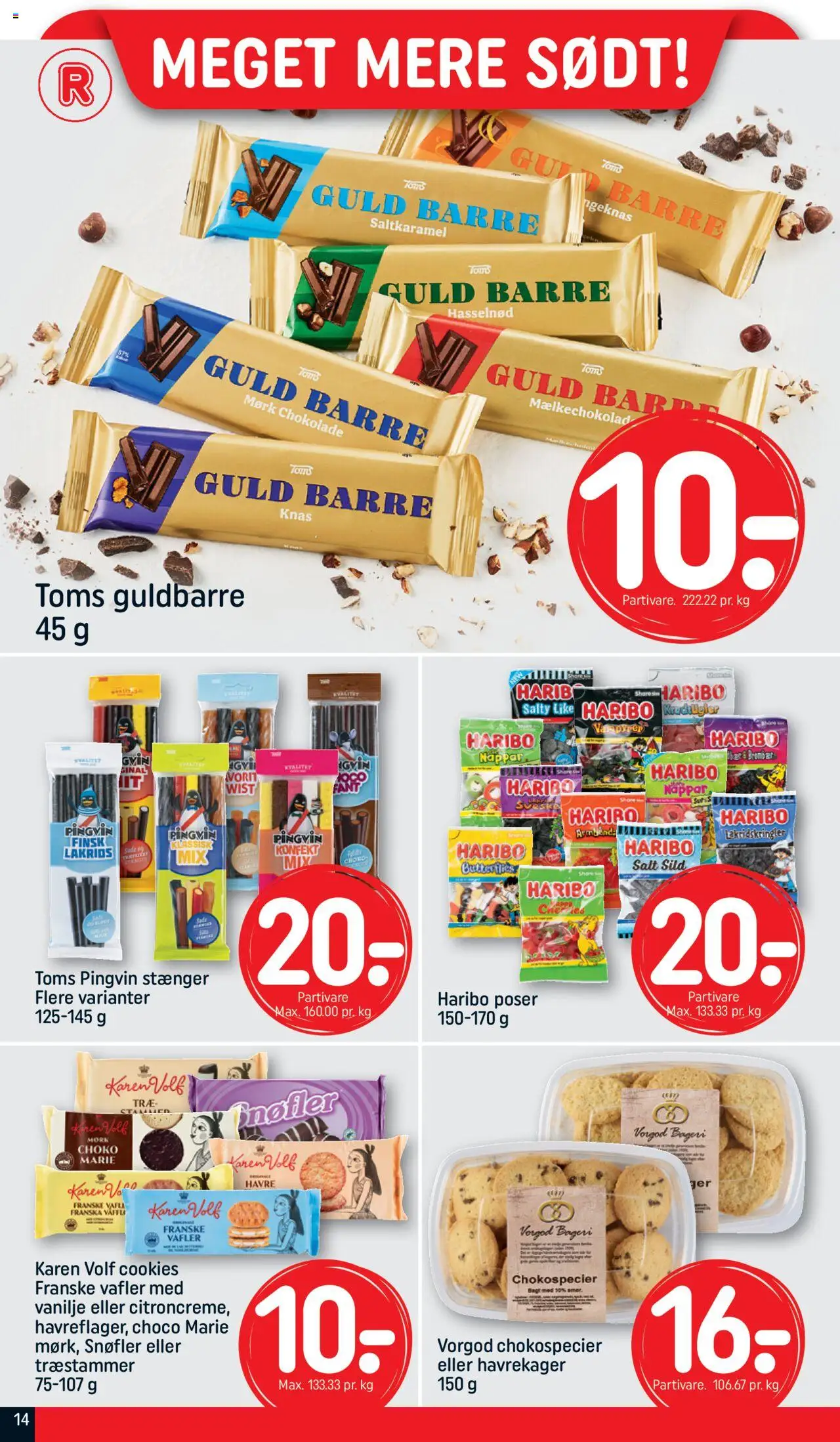 Rema 1000 tilbudsavis – gyldig fra 14.09.2025 | Side: 14 | Produkter: Chokolade, Cookies, Lakrids, Vanilje