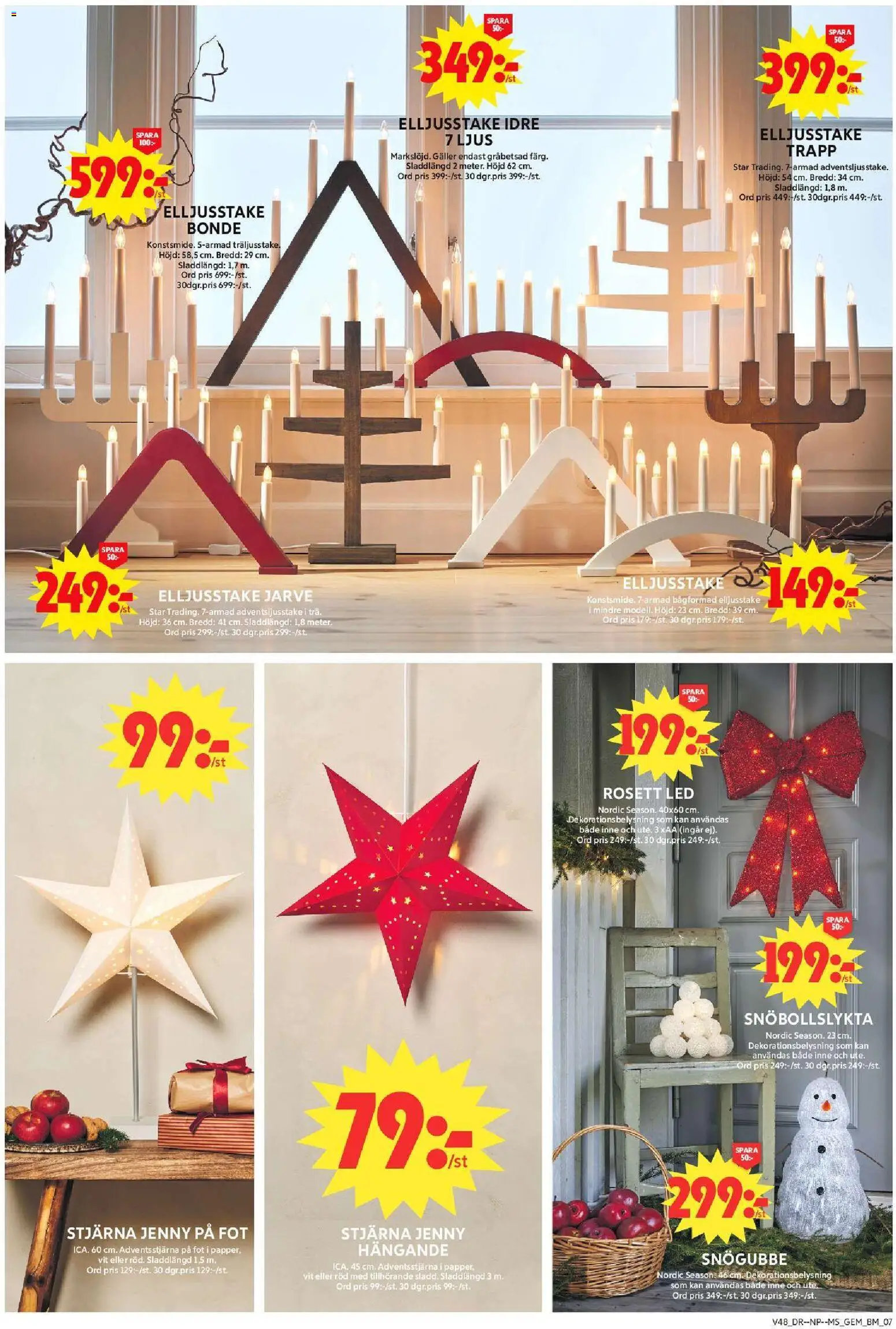 ICA Maxi reklamblad aktuell från 24.11.2025 | Sida: 13 | Produkter: Galler, Ljus