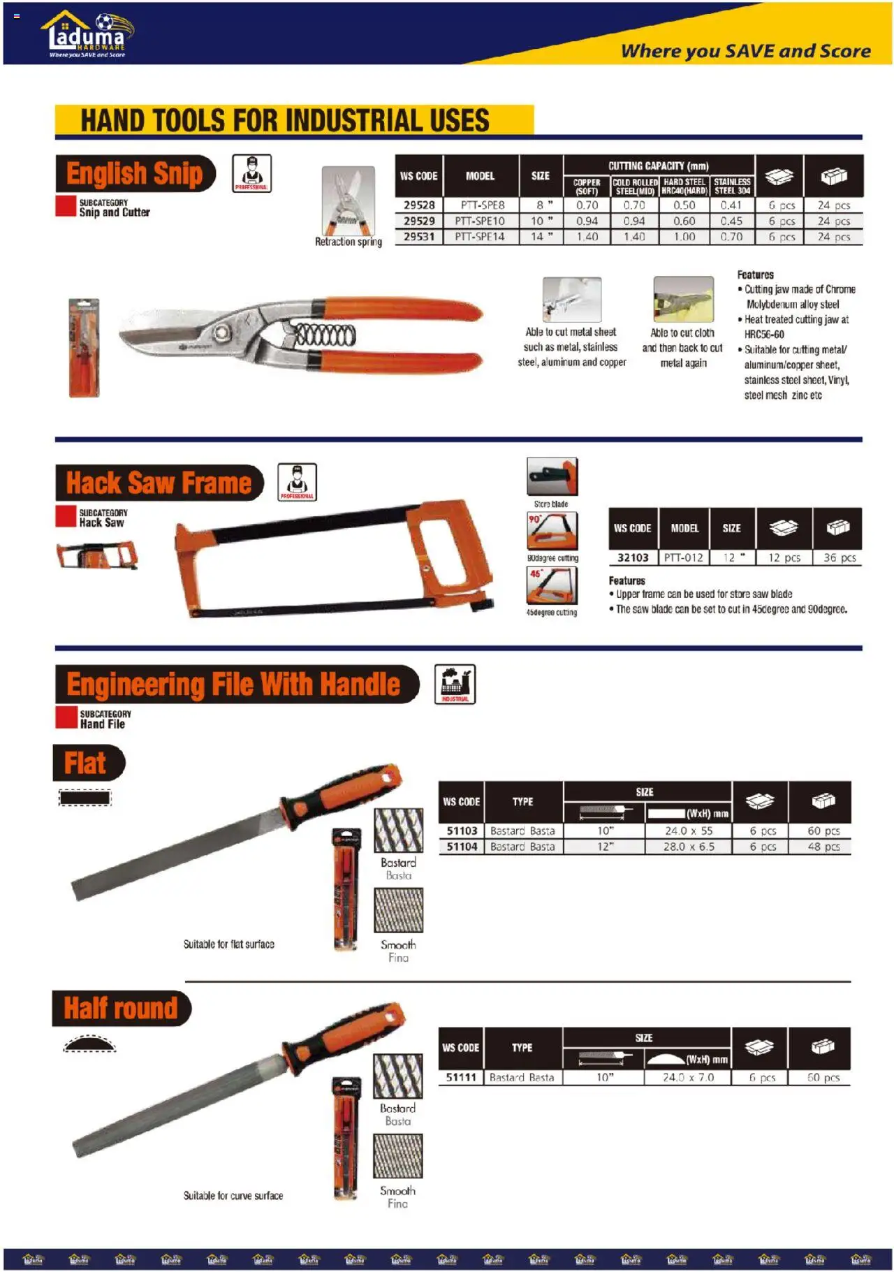 New Laduma Hardware catalogue – valid from 01.06.2024 | Page: 29 | Products: Frame, Cutter