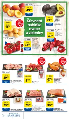 Tesco leták - Supermarket od 09.07.2025 | Strana: 4 | Produkty: Ovoce, Rajčata, Mleté maso, Avokádo