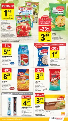 Intermarche Gazetka od 31.07.2025 | Strona: 27 | Produkty: Pieczywo, Chipsy, Galaretka, Popcorn