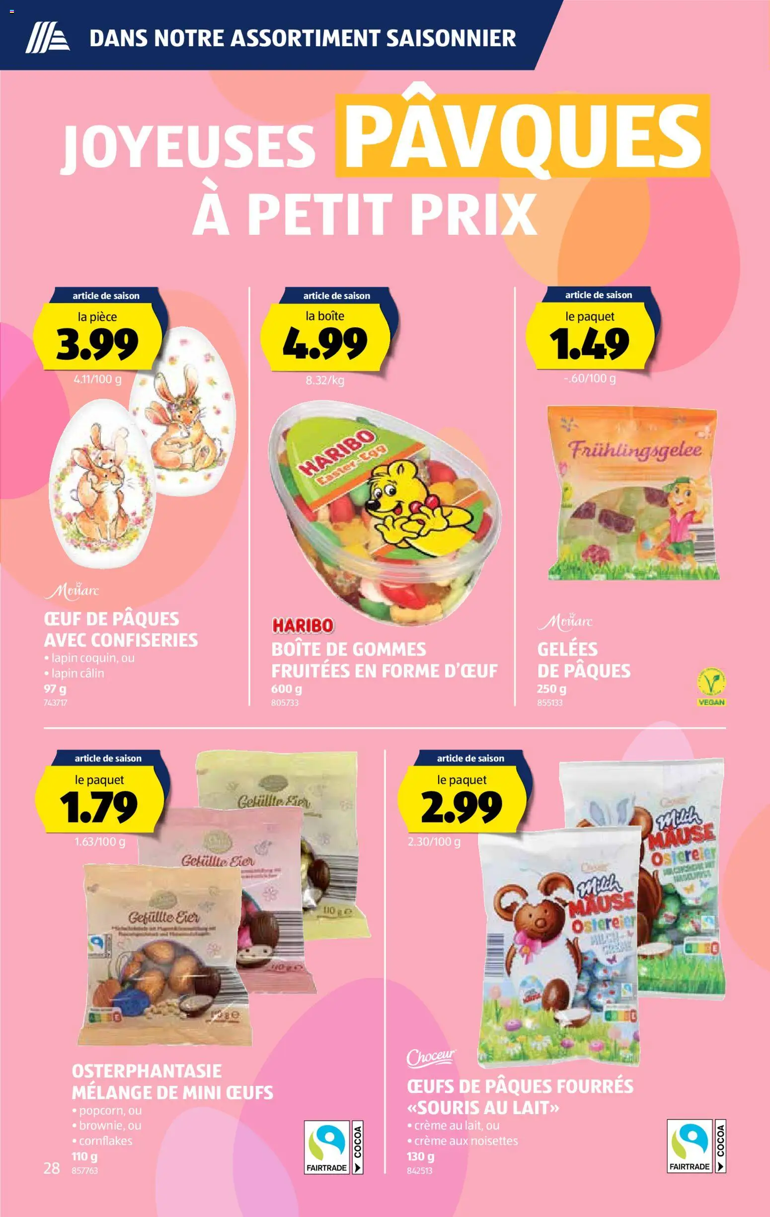 Aldi aktionen FR – gültig ab 19.03.2026 | Seite: 29 | Produkte: Milch, Eier, Creme