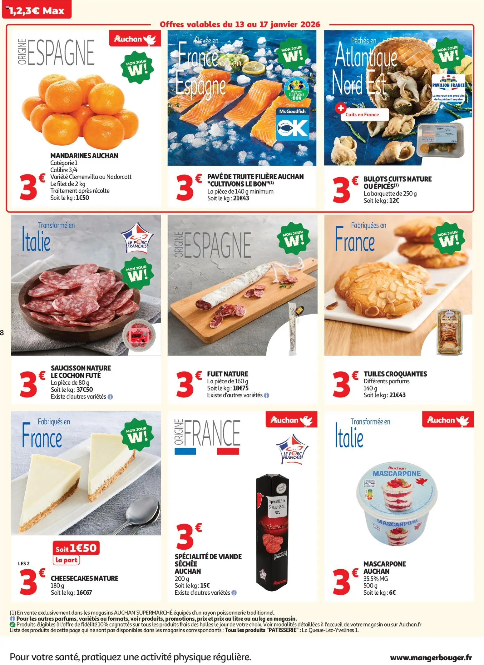 {H1} | Page: 8 | Produits: Poissonnerie, Viande, Porc, Mandarines