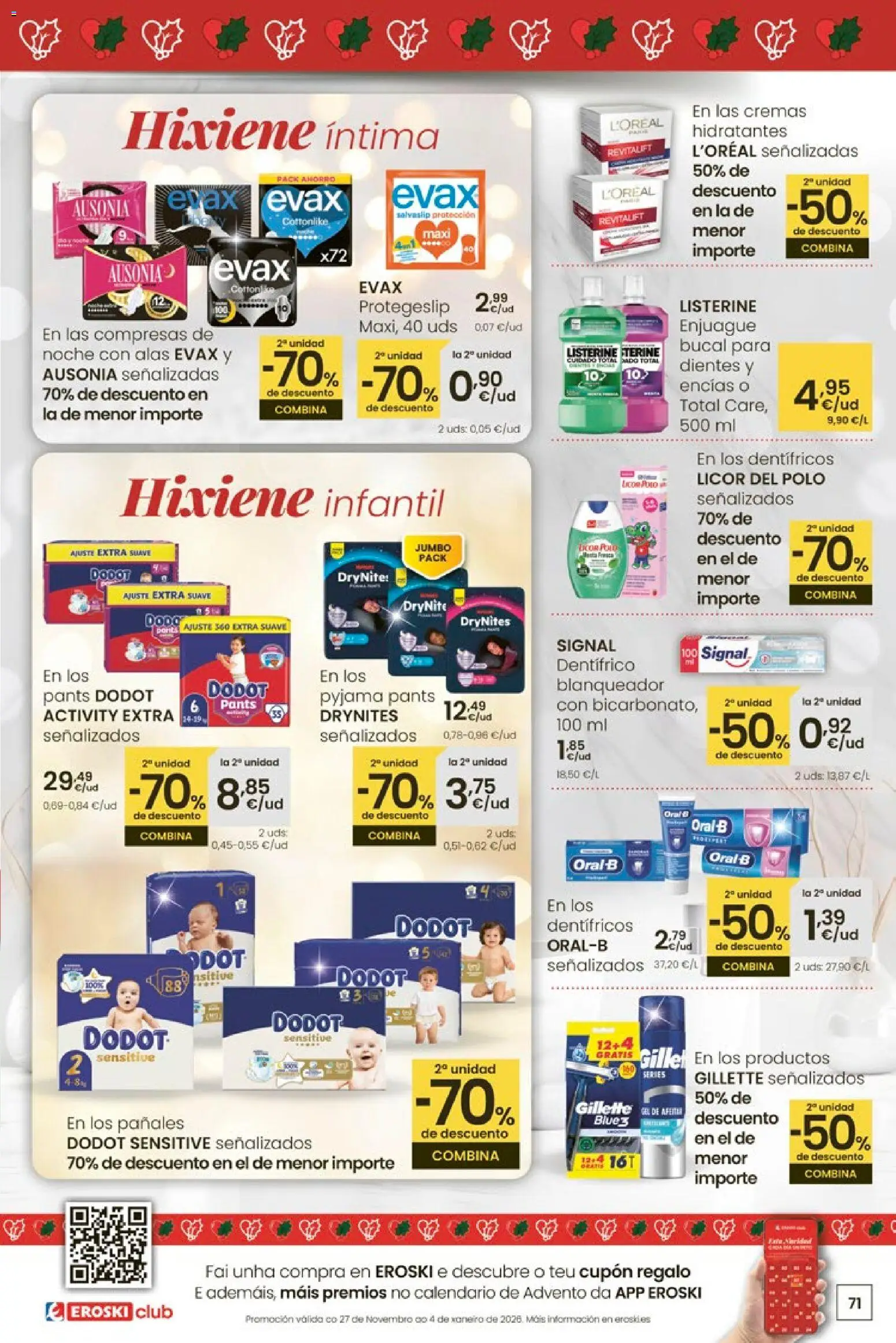Eroski - Nadal  │ válido desde el 18.12.2025 | Página: 71 | Productos: Licor, Γλυφιτζούρι