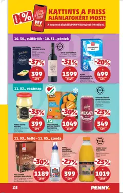 PENNY TO GO NARANCSLÉ, 100% gyümölcstartalom hűtött termék 1 liter - amely érvényes a következő dátumtól: 30.10.2025 | Oldal: 27