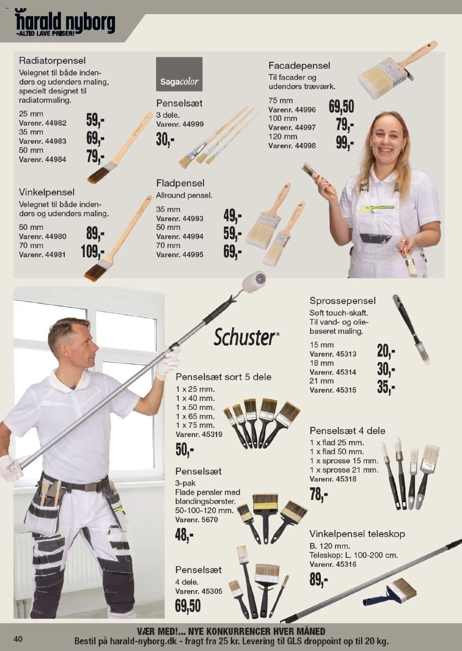 Harald Nyborg tilbudsavis – gyldig fra 23.04.2026 | Side: 40 | Produkter: Olie, Pensler