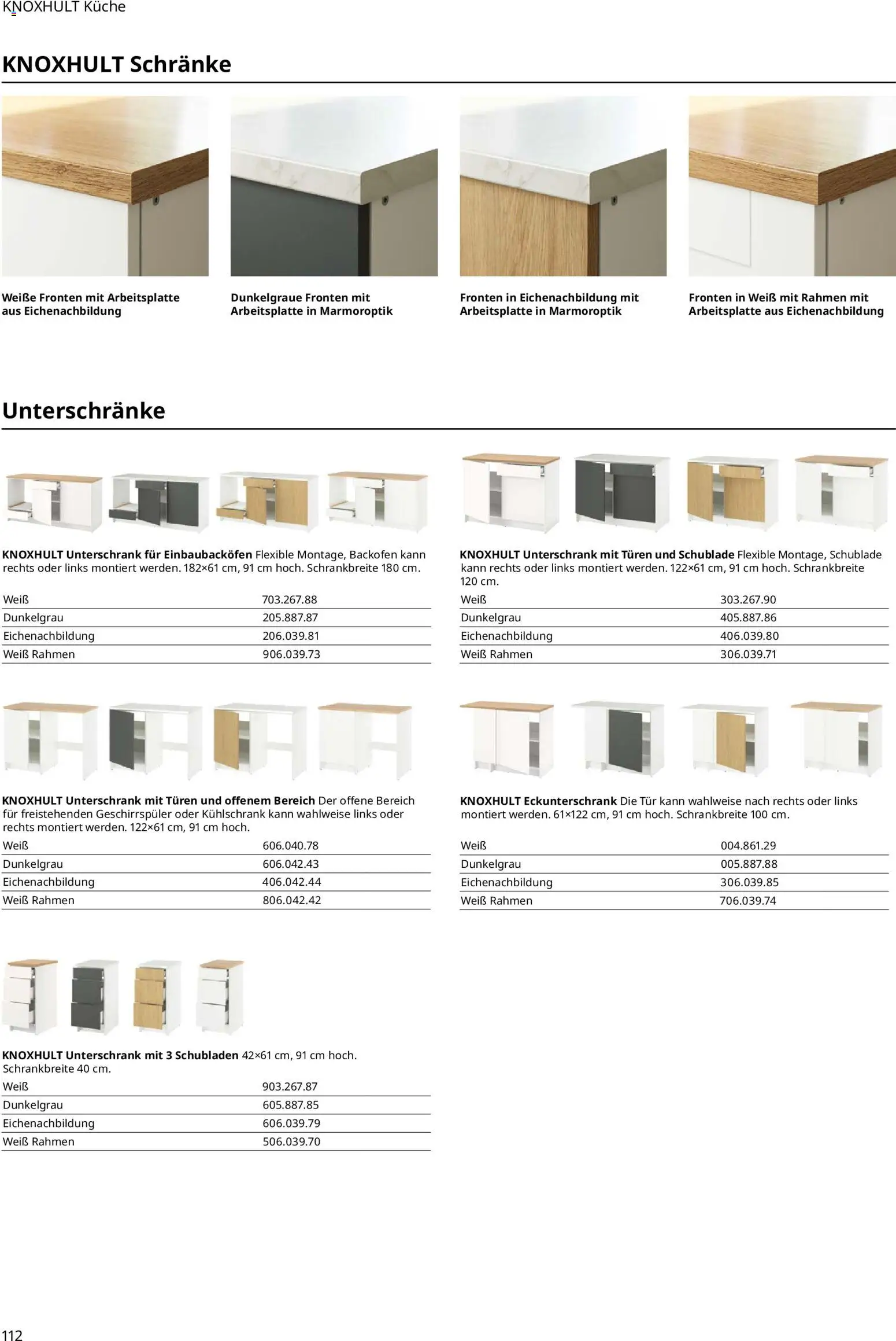 Ikea Prospekt 	 – gültig ab 01.04.2025 | Seite: 112 | Produkte: Geschirrspüler, Küche, Tür, Kühlschrank