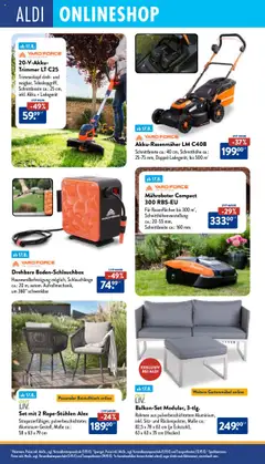 Aldi Prospekt 	 - gültig ab dem 18.08.2025 | Seite: 32 | Produkte: Hocker, Beistelltisch, Kissen, Gartenmöbel