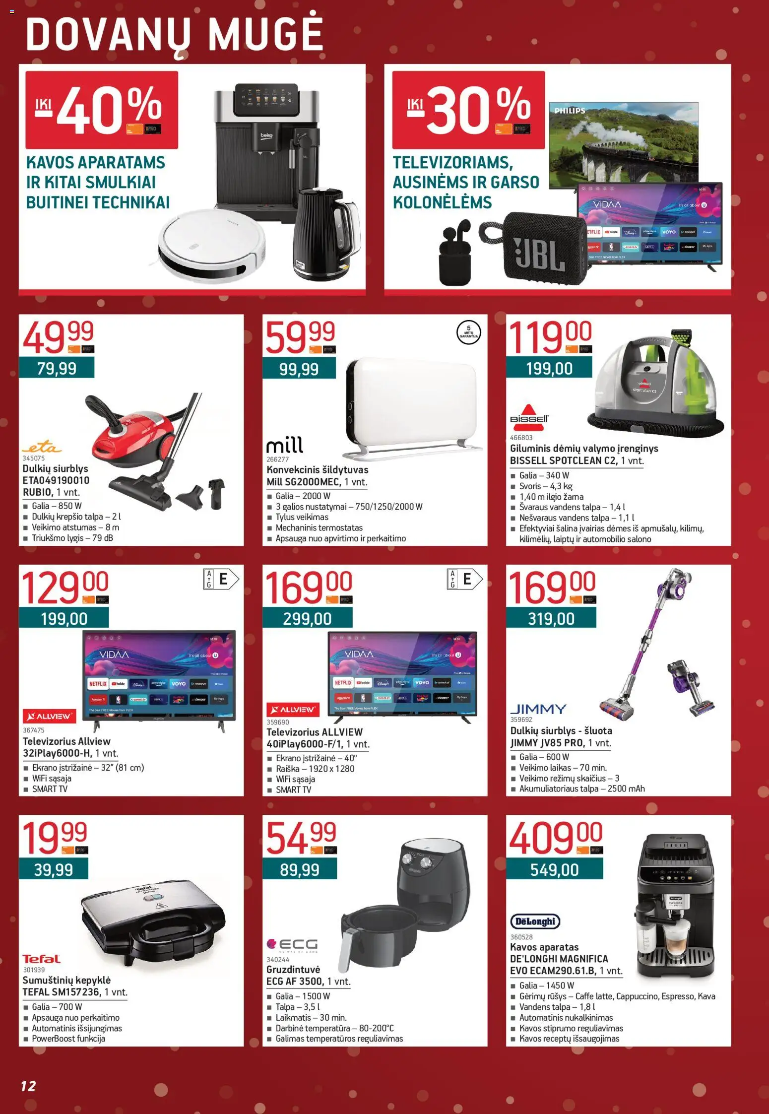 ERMITAŽAS akcijos nuo 01.12.2025 | Puslapis: 12 | Prekių: Tv, Televizorius, Kava, Kavos aparatas