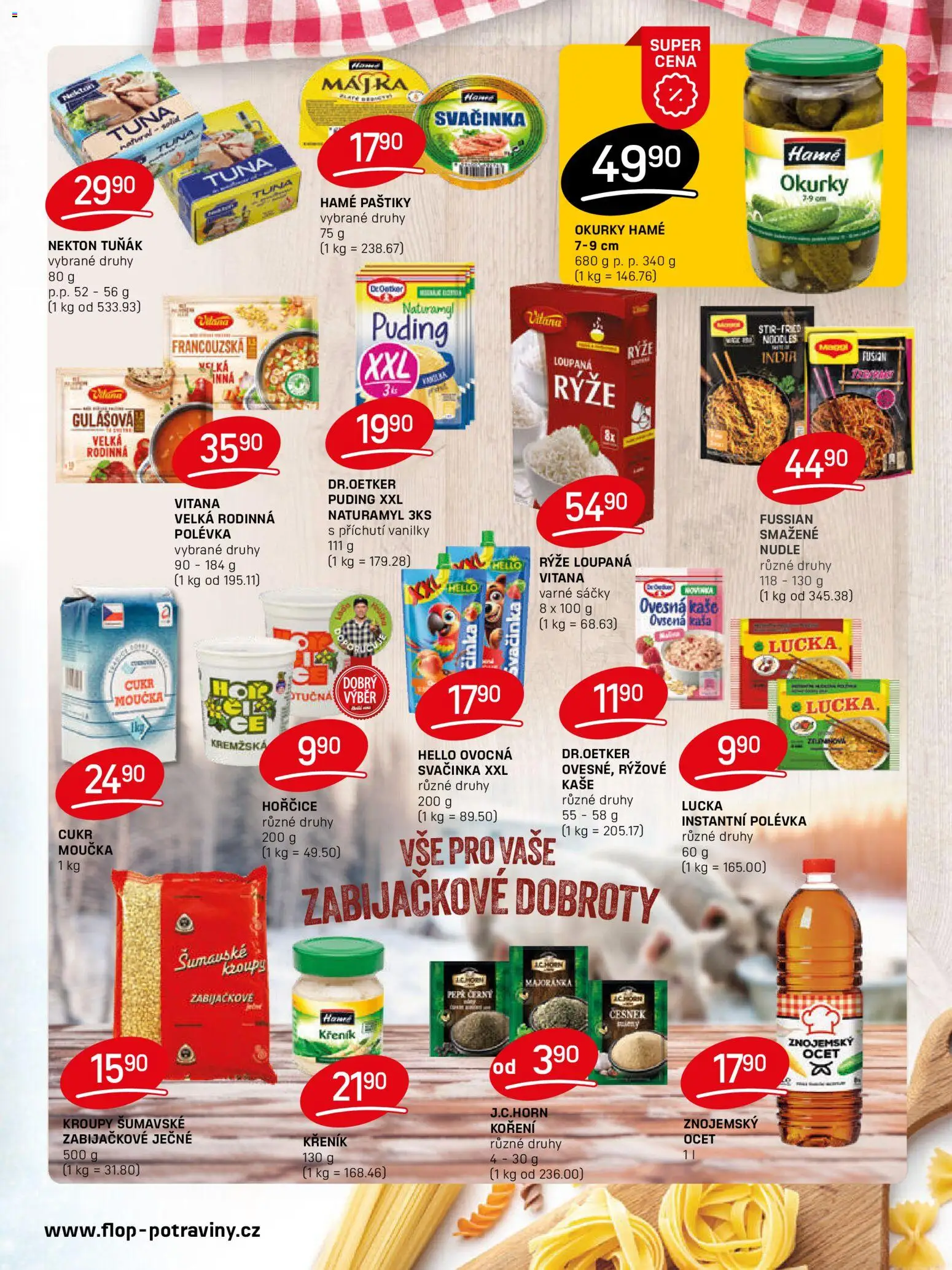 Flop leták od 14.01.2026 | Strana: 7 | Produkty: Ocet, Rýže, Koření, Česnek