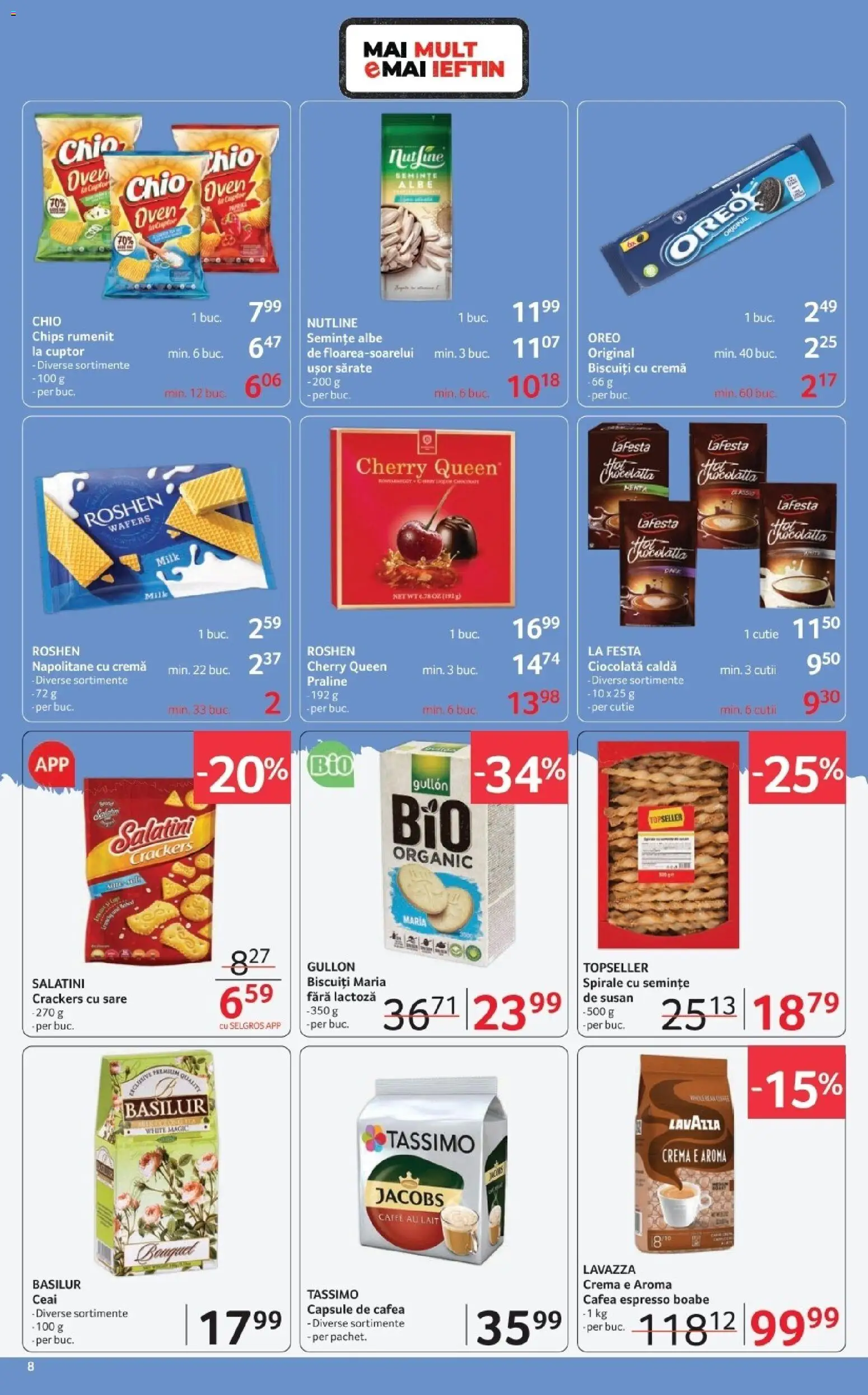 Noul catalog Selgros – valabil de la 06.02.2026 | Pagină: 8 | Produse: Cuptor, Praline, Cremă, Biscuiți