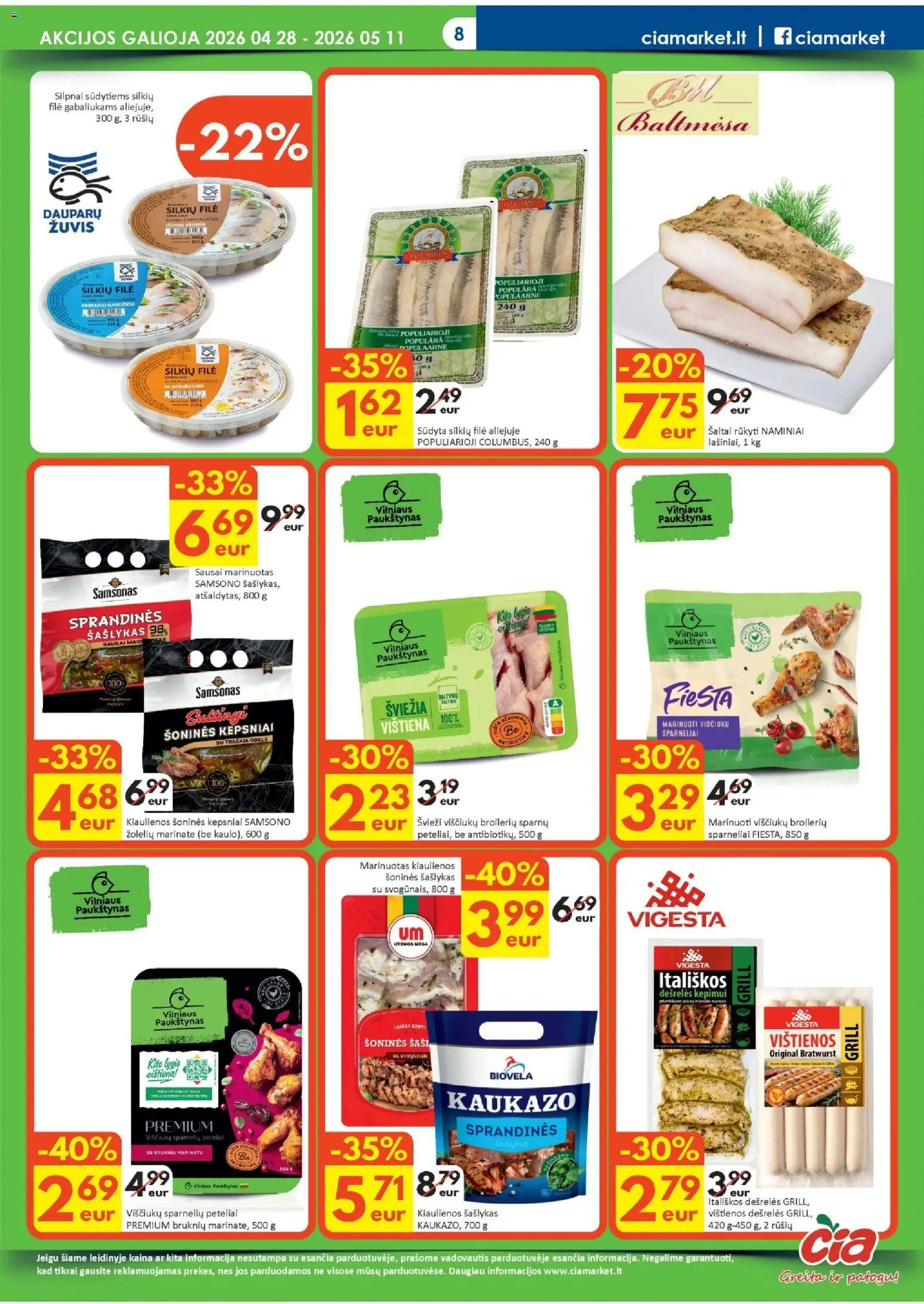 ČIA MARKET akcijos nuo 28.04.2026 | Puslapis: 8