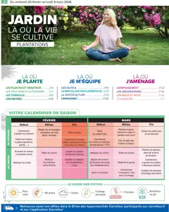 Carrefour - Prévisualisation de Carrefour Jardin valide à partir de 20.02.2026 | Page: 4 | Produits: Plantes, Calendrier, Persil, Poireaux