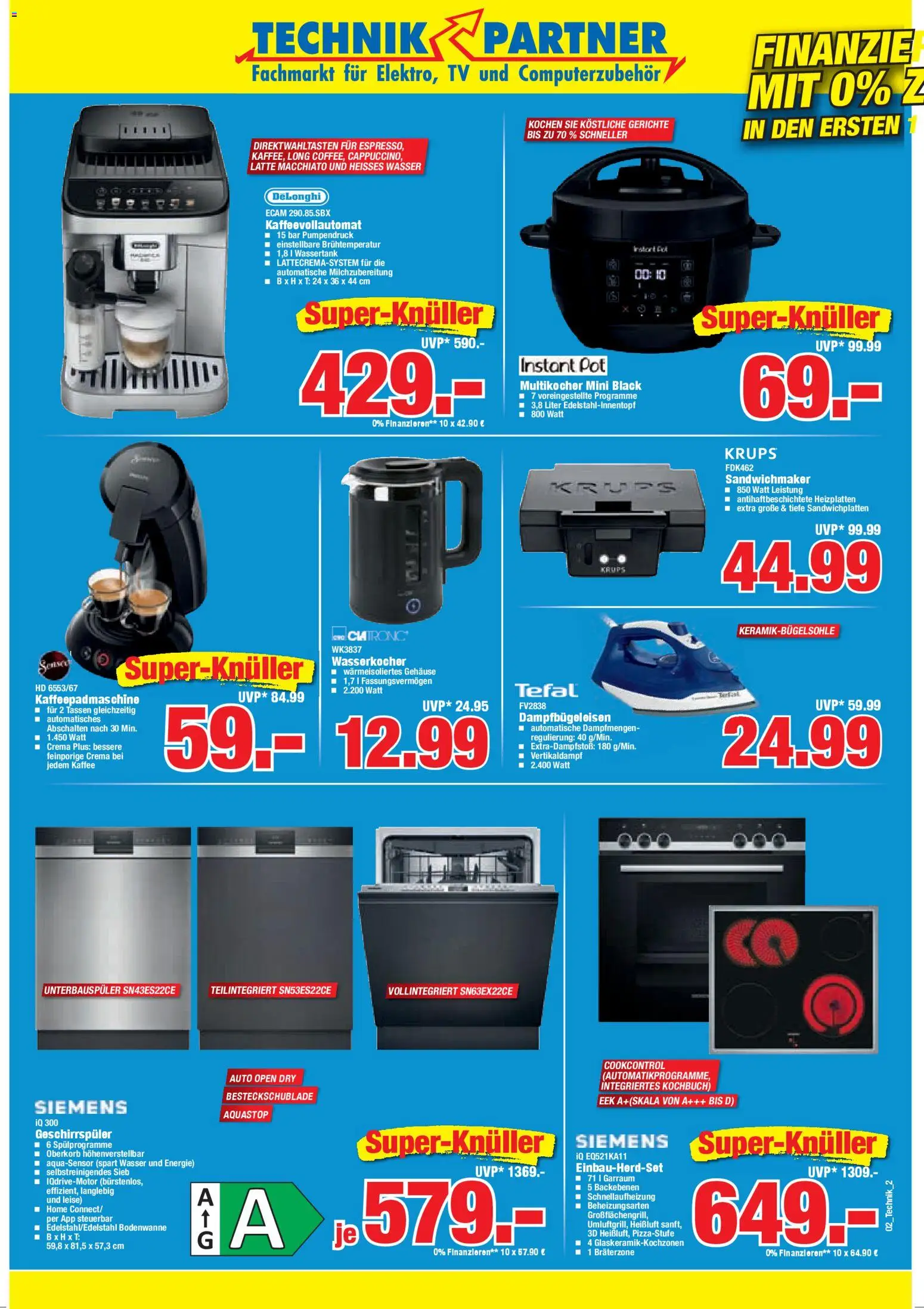 HERKULES Technik Partner – gültig ab 05.01.2026 | Seite: 2 | Produkte: Wasserkocher, Wasser, Kaffeevollautomat, TV