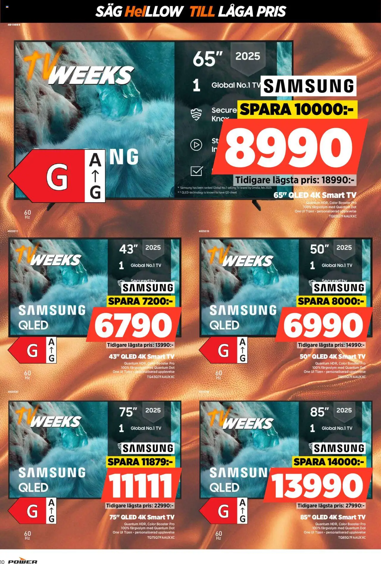 Power reklamblad aktuell från 22.09.2025 | Sida: 10 | Produkter: Såg, Smart tv, Tv