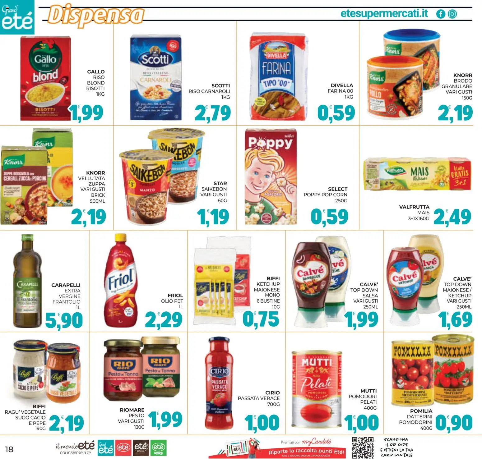 Volantino Eté del 07.04.2026 | Pagina: 18 | Prodotti: Pomodorini, Tè, Top, Sugo