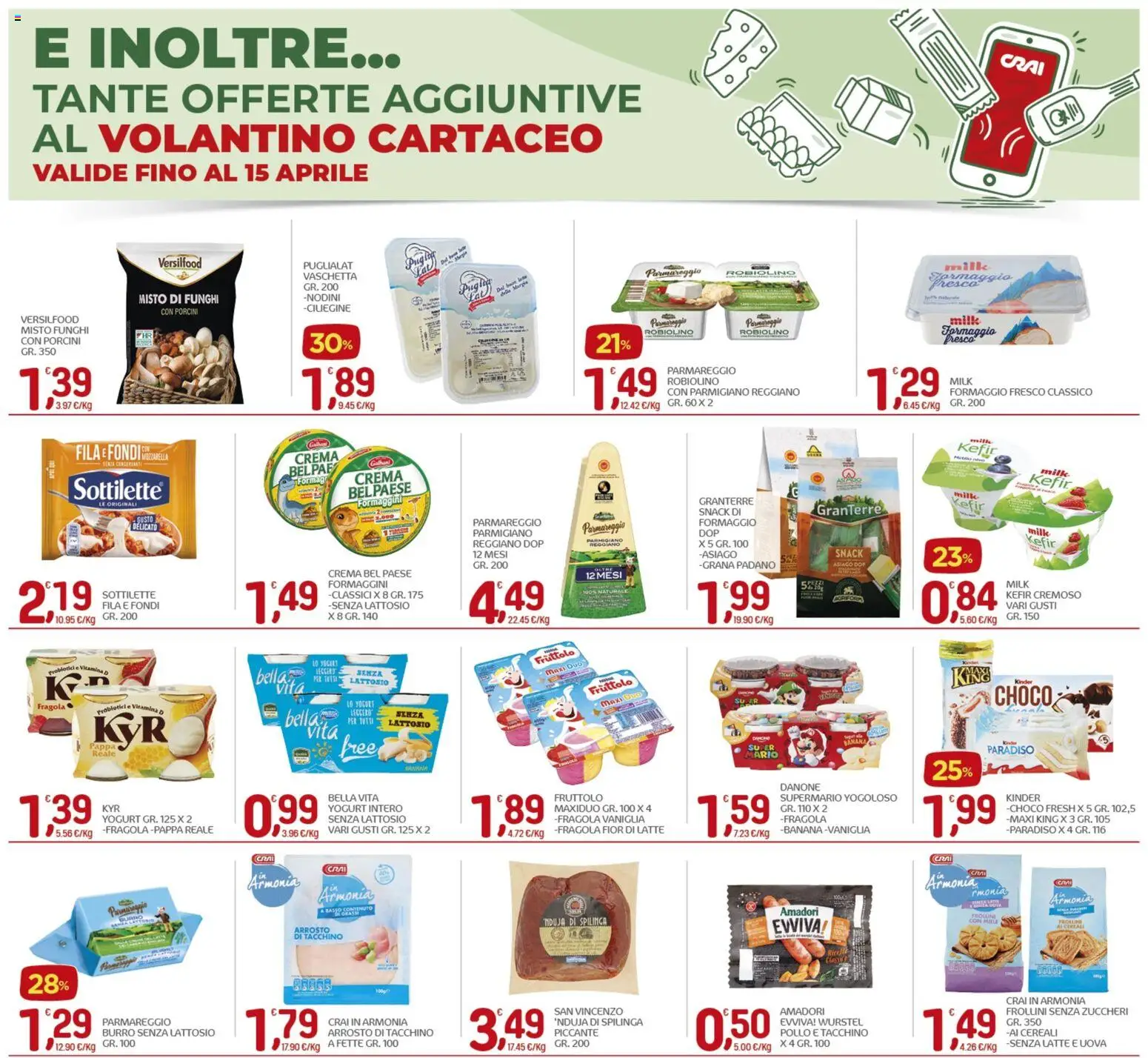Volantino CRAI del 07.04.2026 | Pagina: 11 | Prodotti: Arrosto, Tacchino, Burro, Grana Padano