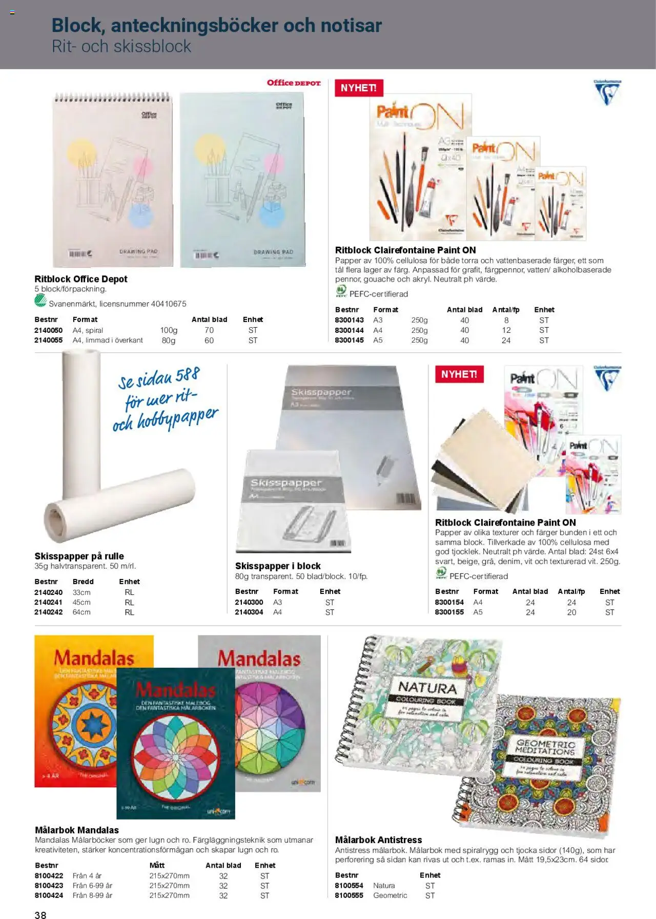 Office Depot reklamblad aktuell från 01.02.2025 | Sida: 40 | Produkter: Papper