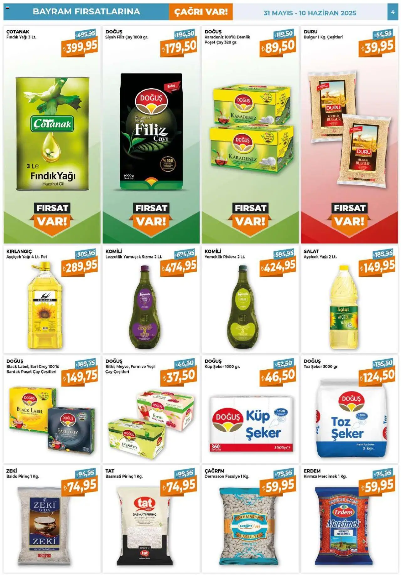 Çağrı Market Katalog - 31.05.2025 tarihinden itibaren geçerlidir | Sayfa: 4 | Ürünler: Ravioli, Bardak poşet çay, Zselatin, Demlik