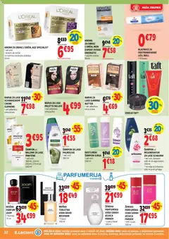 E.leclerc katalog akcije – veljaven od 08.04.2026 | Stran: 32 | Izdelki: Parfum, Barva za lase, Krema, Barva