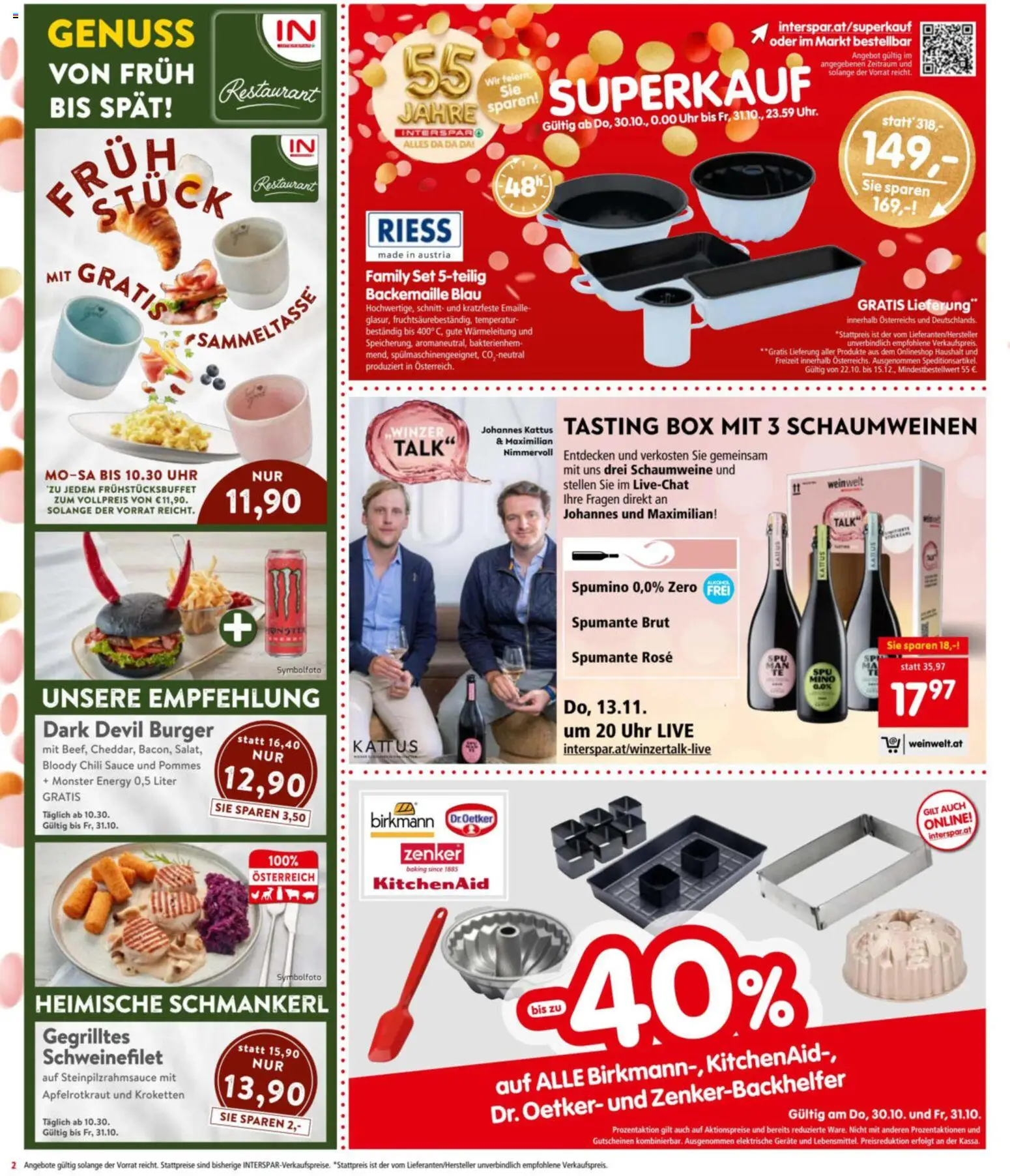 Interspar Flugblatt gültig ab 30.10.2025 | Seite: 2 | Produkte: Chili, Uhr, Box