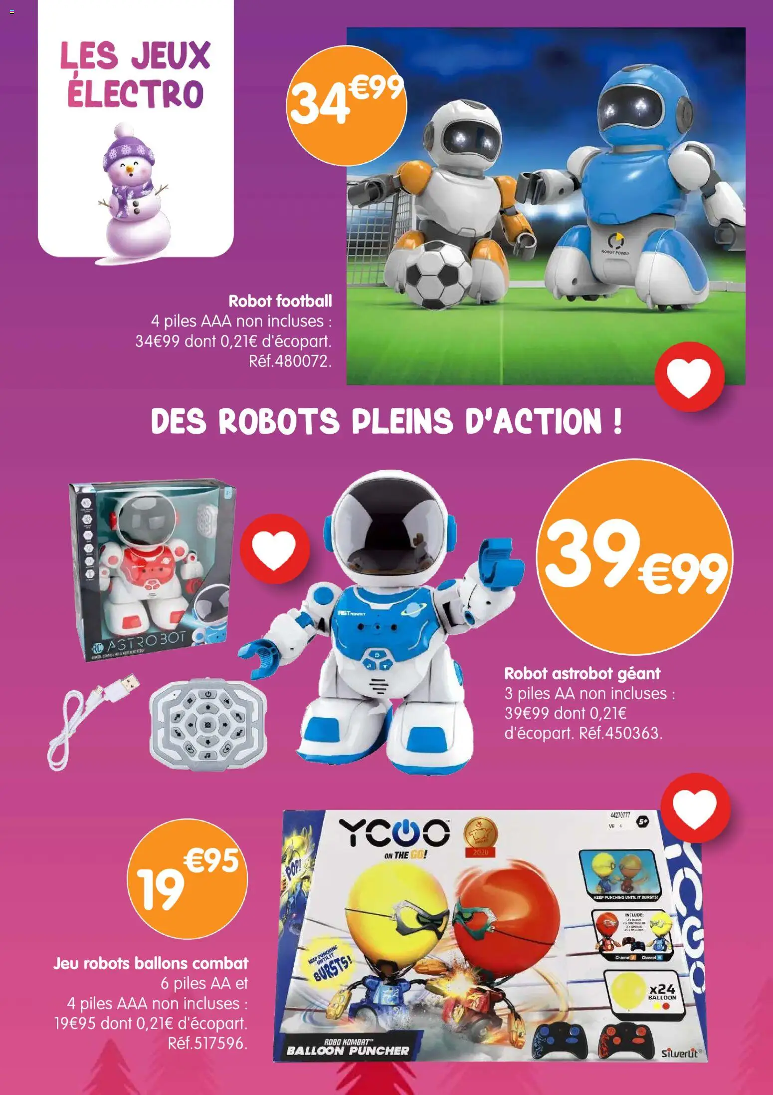 {H1} | Page: 26 | Produits: Robot, Jeux, Thé, Piles