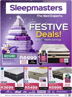 Sleepmasters specials catalogue – valid from 02.12.2025