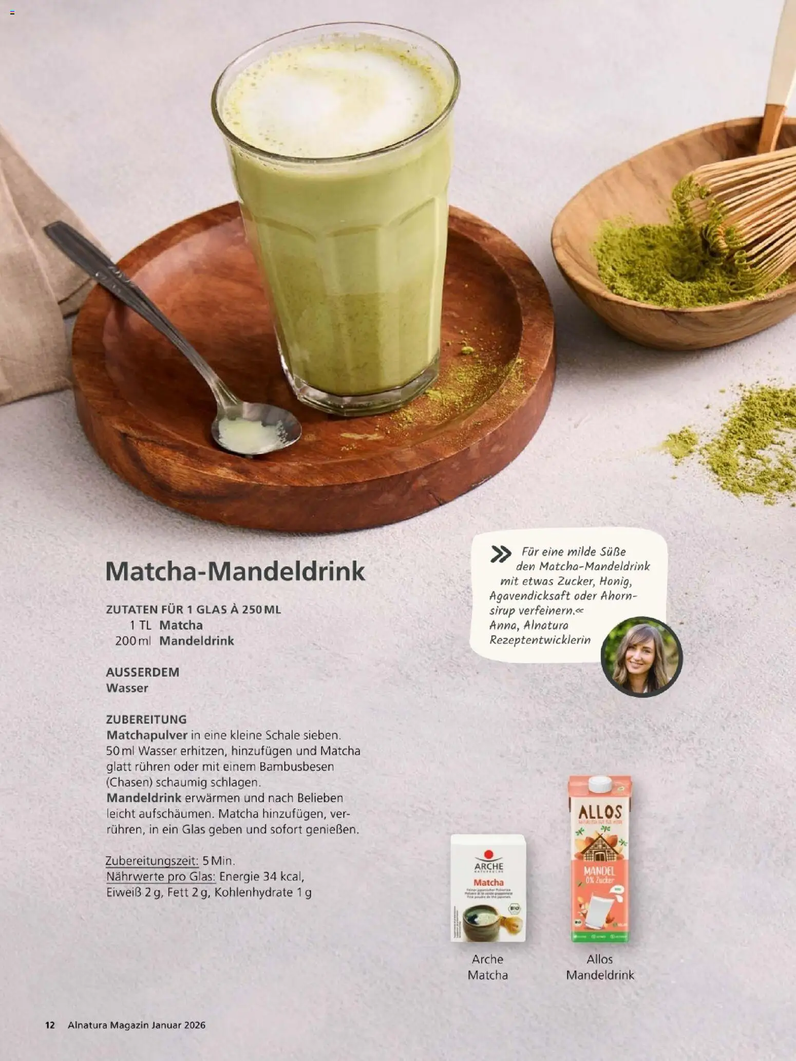 Alnatura Prospekt – gültig ab 01.01.2026 | Seite: 12 | Produkte: Sirup, Wasser, Zucker