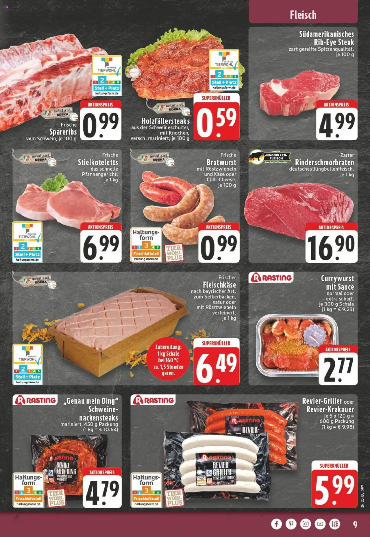 Edeka prospekt Erkrath - Hochdahl	 - gültig ab dem 22.06.2025 | Seite: 11 | Produkte: Bratwurst, Steak, Fleisch, Griller