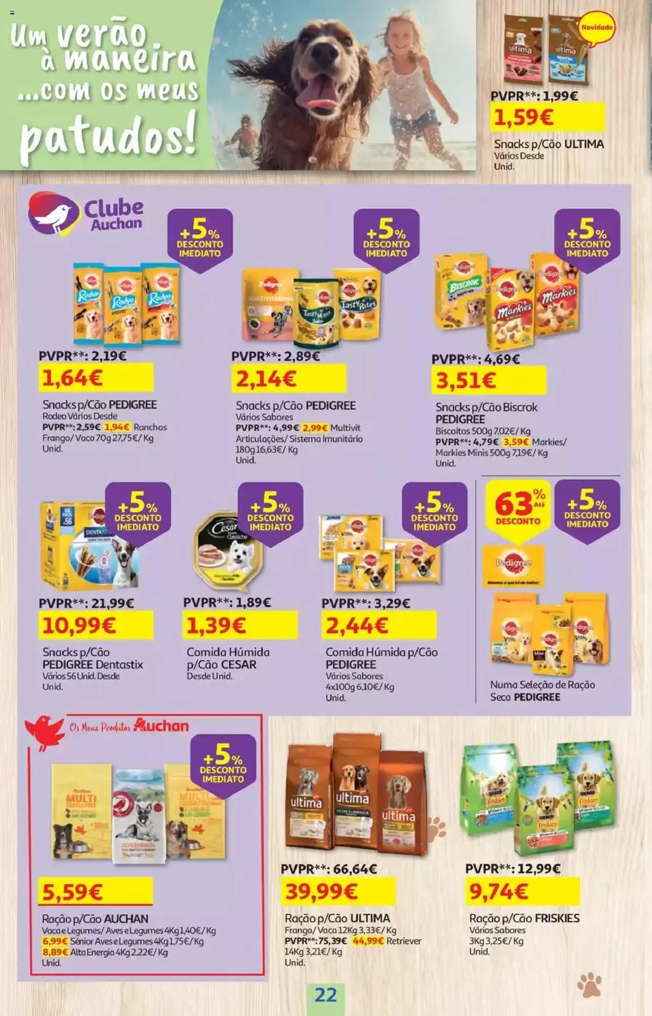 Auchan - Folheto Viagem e Praia │ válido de 02.06.2025 | Página: 22 | Produtos: Biscoitos
