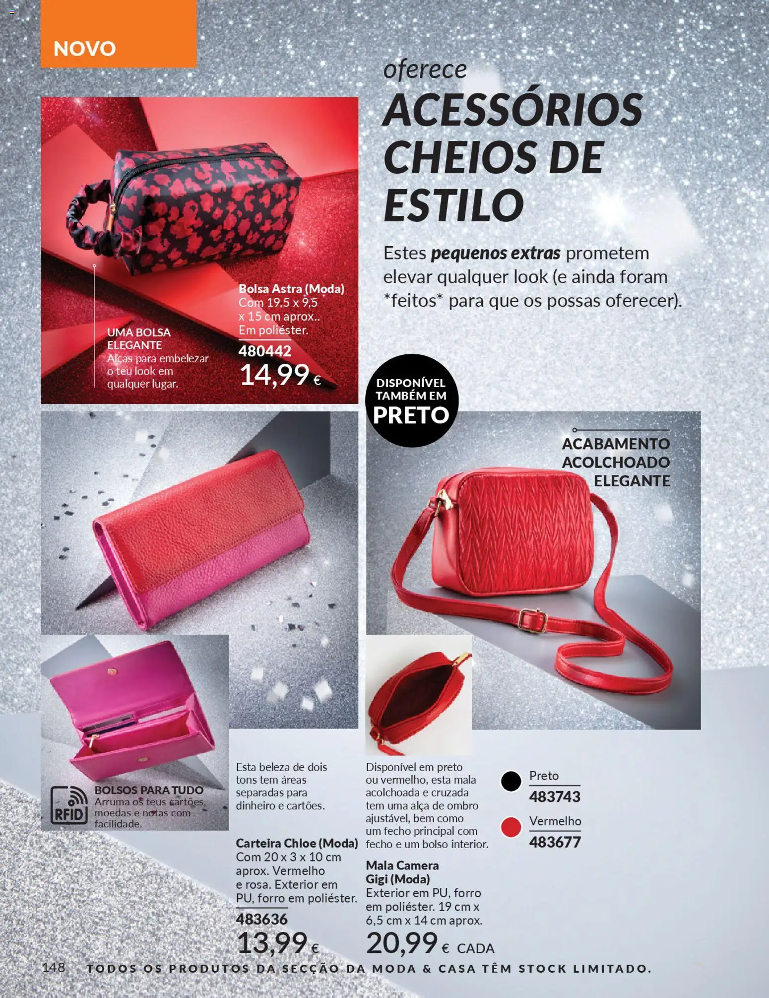 Catálogo Avon Campanha 11 Black Friday │ válido de 01.11.2025 | Página: 148 | Produtos: Carteira, Câmera, Bolsa