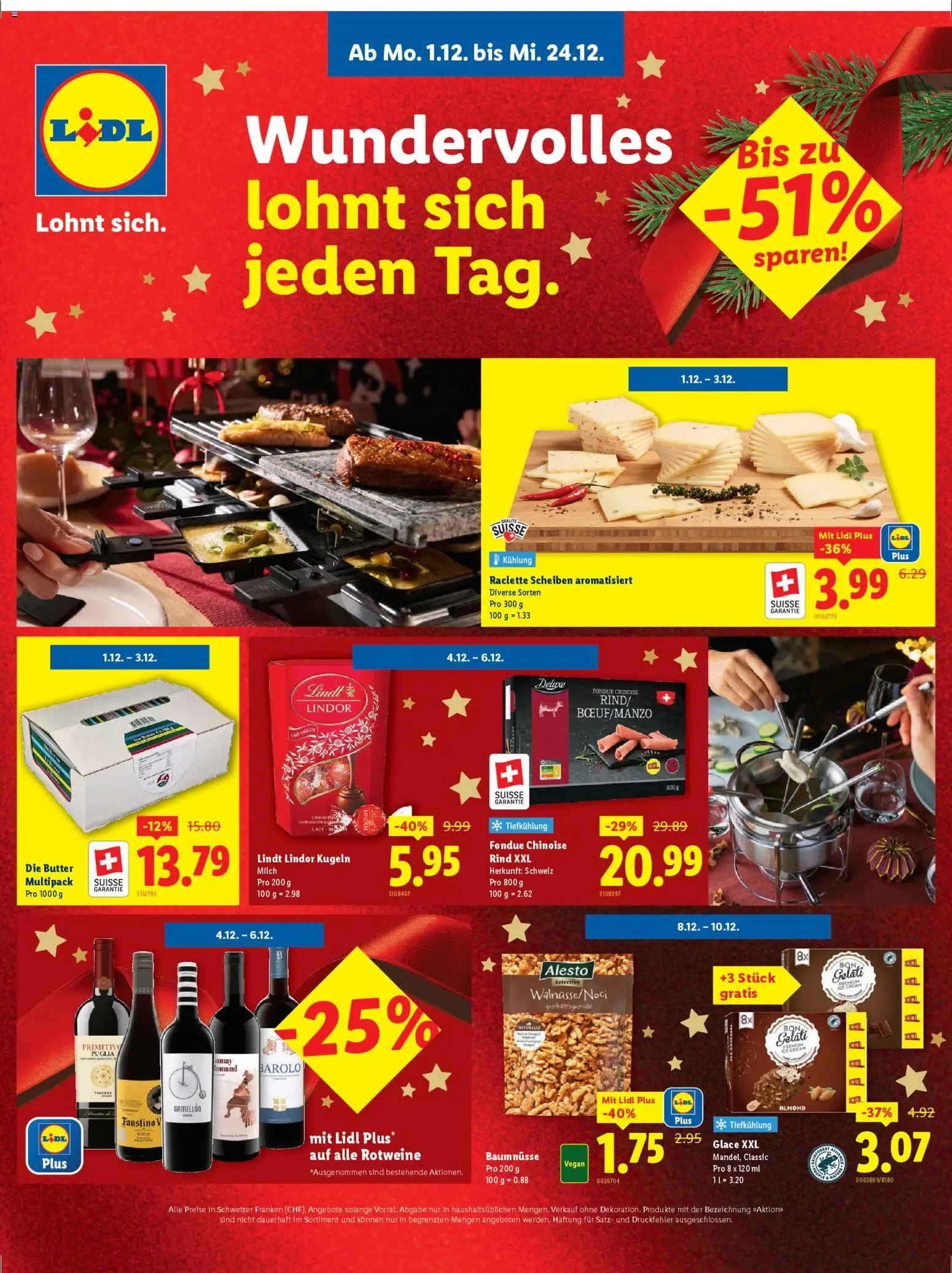 Lidl Aktionen Adventskalender – gültig ab 01.12.2025 | Seite: 1