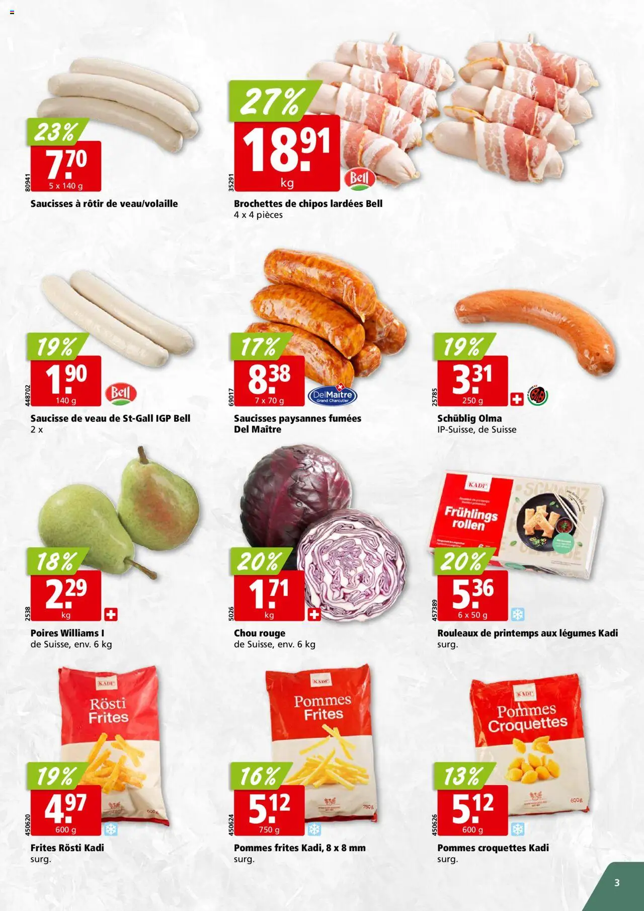 Aligro Aktionen Revendeurs catalogo – gültig ab 08.09.2025 | Seite: 3 | Produkte: Pommes Frites, Rouge