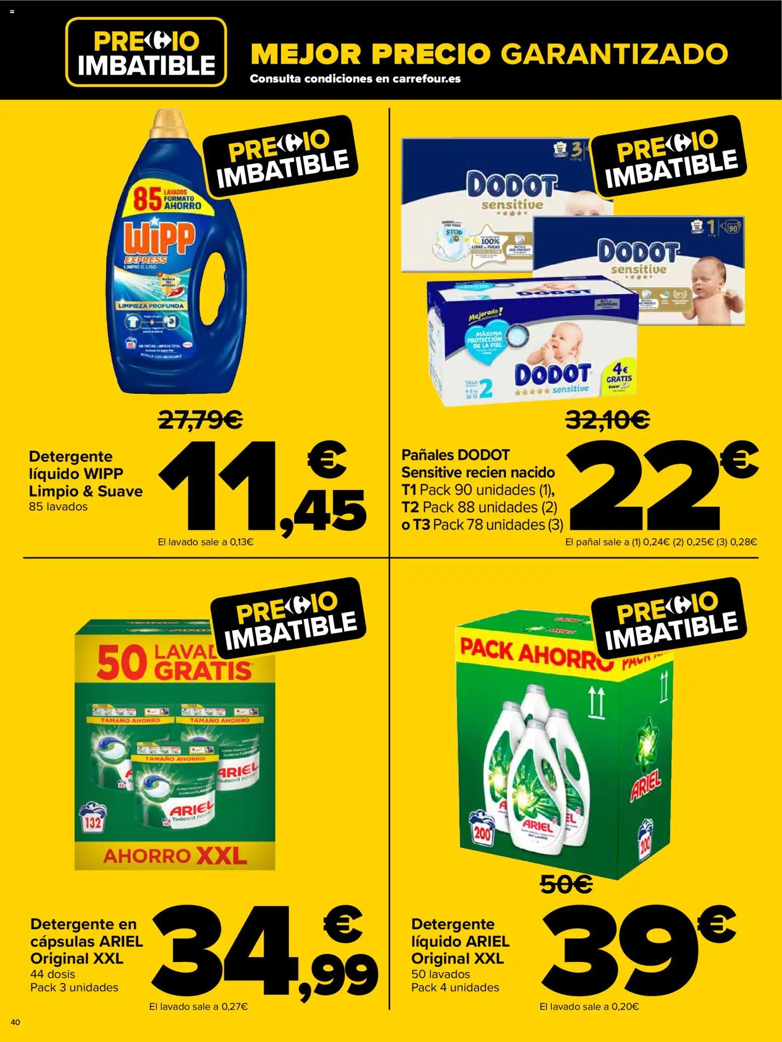 Carrefour - Black Friday │ válido desde el 20.11.2025 | Página: 40 | Productos: Detergente