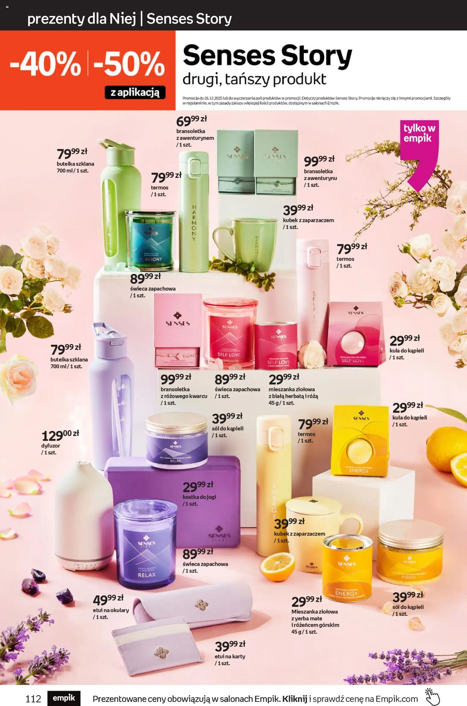 Empik Black Friday od 29.10.2025 | Strona: 112 | Produkty: Bransoletka, Kula do kąpieli, Okulary, Sól