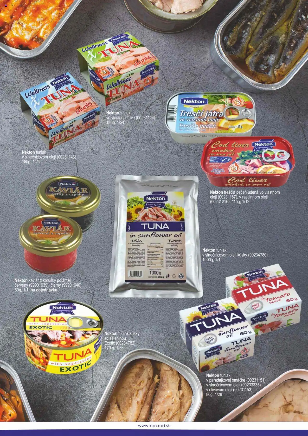 Nové KON - RAD akcie – leták je platný od 01.05.2025 | Strana: 47 | Produkty: Tuniak