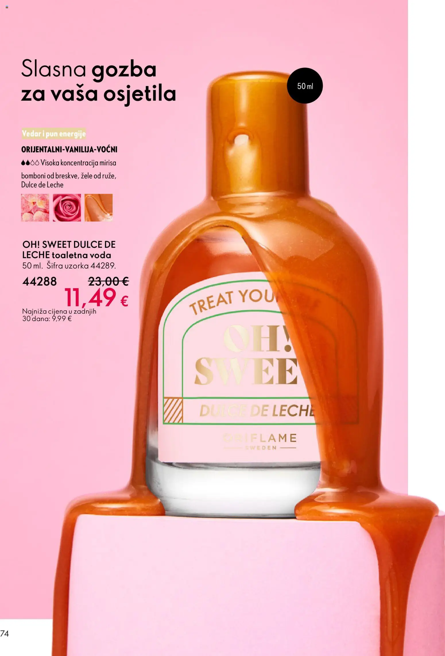 Oriflame katalog | vrijedi od 18.02.2026 | Stranica: 74 | Proizvodi: Bomboni, Voda