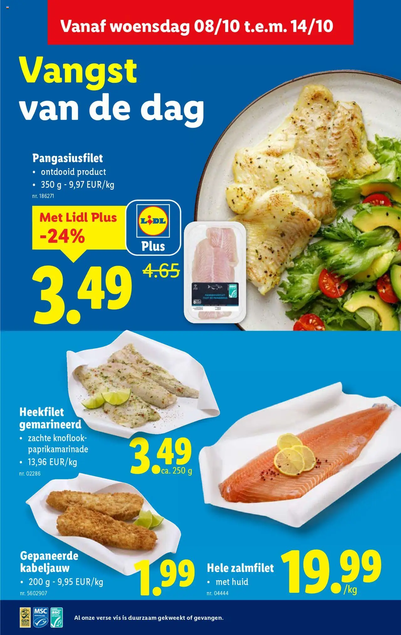 {H1} | Pagina: 14 | Producten: Vis, Knoflook