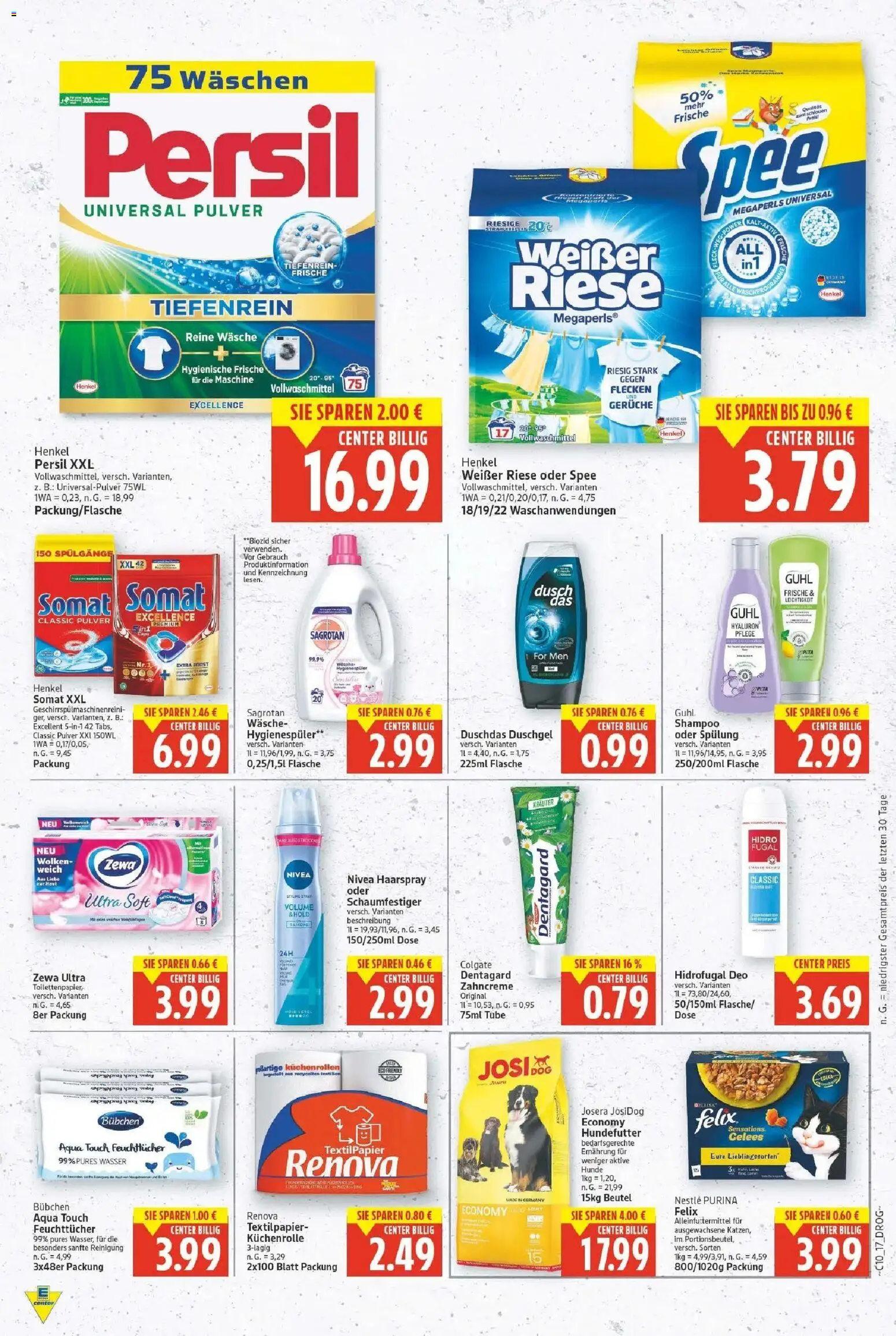E center Prospekt Strausberg	 – gültig ab 02.03.2026 | Seite: 19 | Produkte: Shampoo, Haarspray, Duschgel, Duschdas