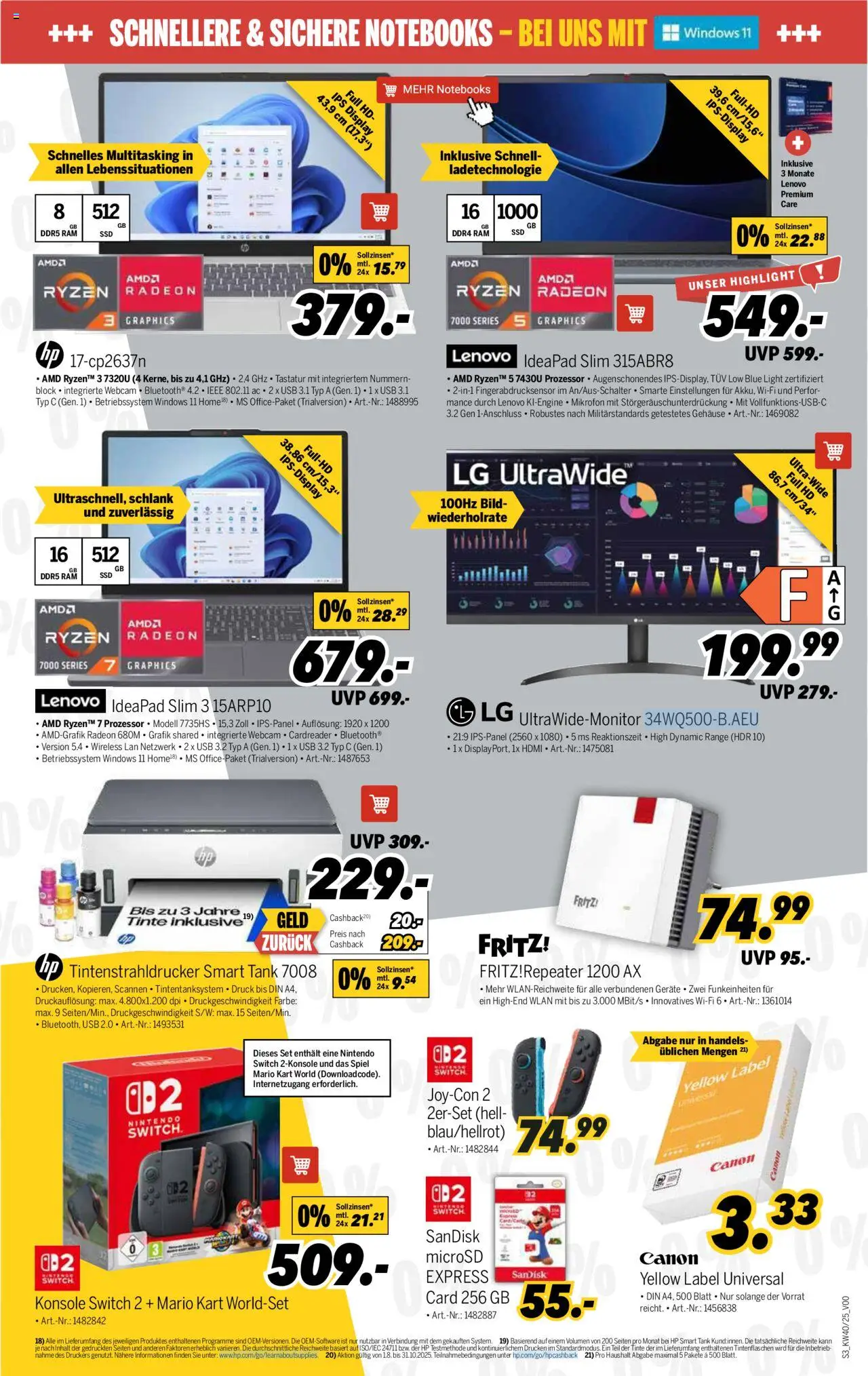 Medimax Prospekt 	 – gültig ab 27.09.2025 | Seite: 3 | Produkte: Spiel, Mikrofon, Tintenstrahldrucker, Tastatur