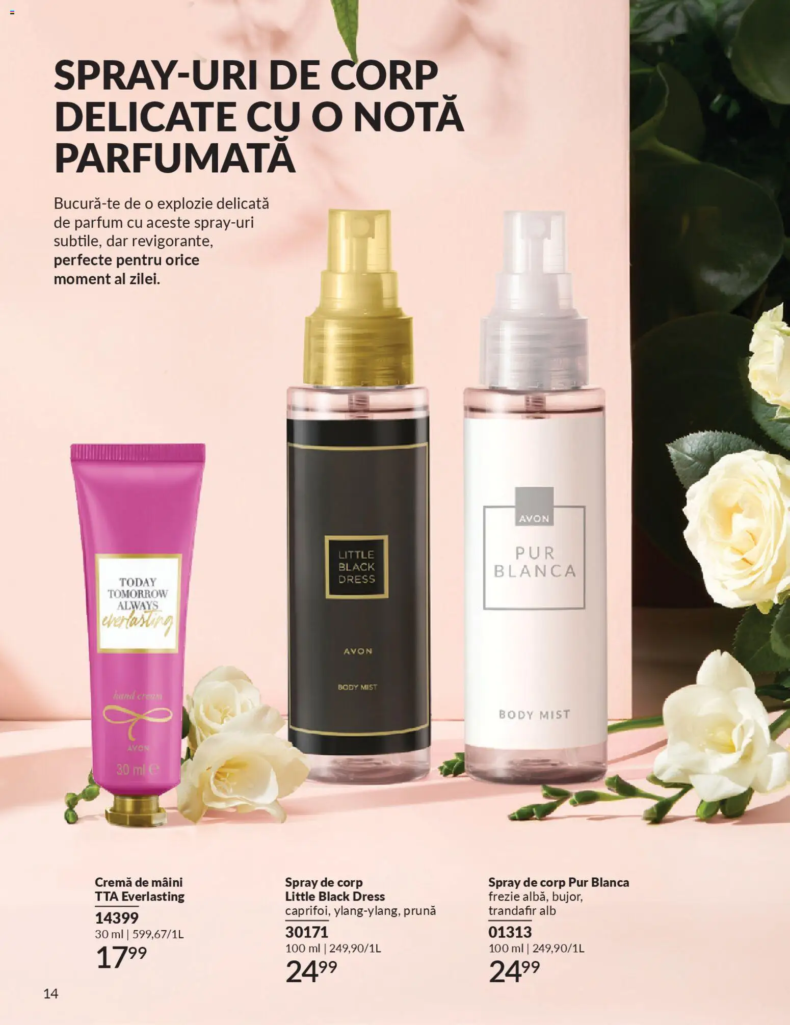 Noul catalog Avon – valabil de la 01.04.2026 | Pagină: 196 | Produse: Trandafir, Parfum, Cremă, Cremă de mâini