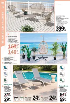 Vista previa E.Leclerc Al Aire Libre válido desde el 27.04.2026 | Página: 10 | Productos: Muebles, Sofá, Sillón, Mesa