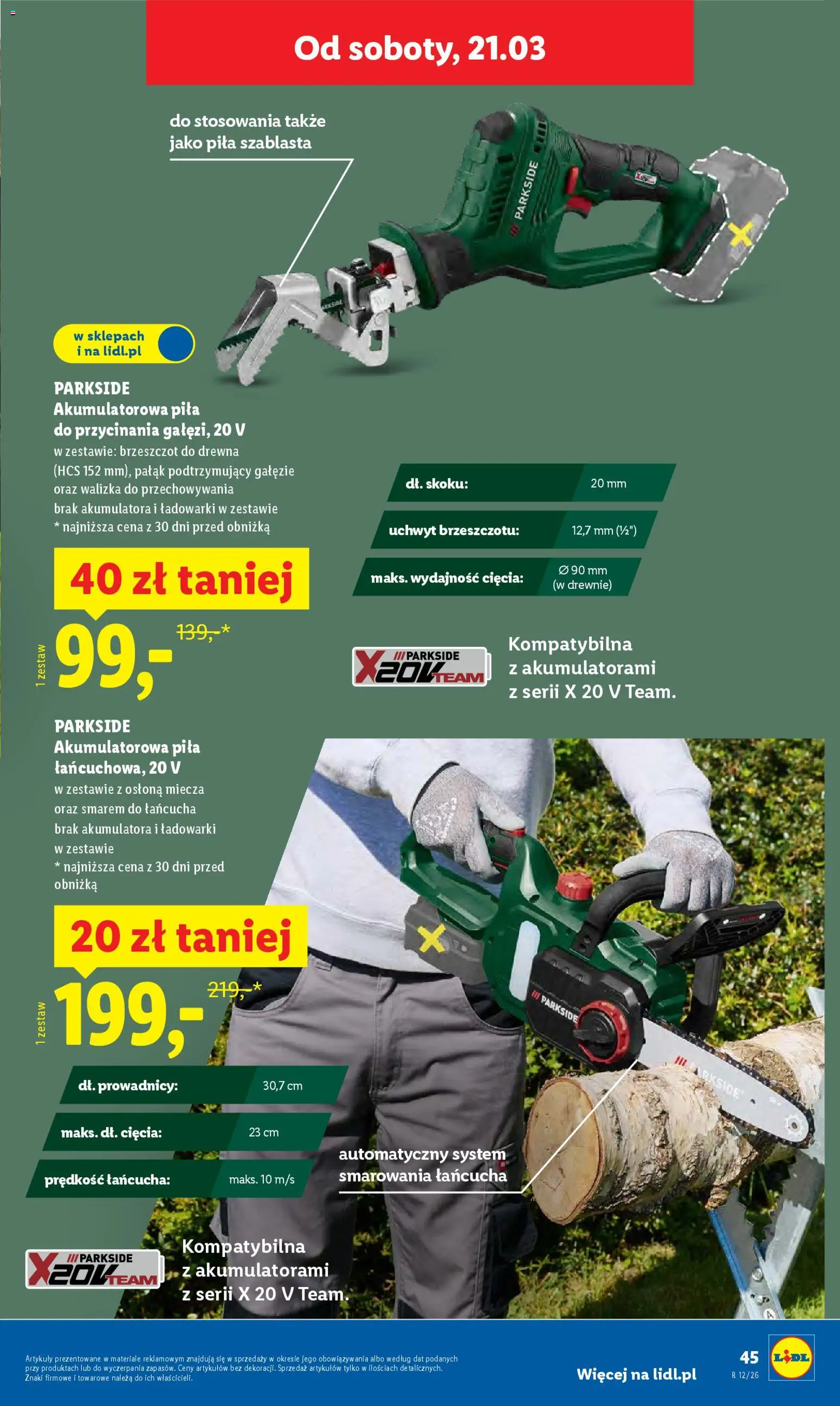Lidl Polsko leták - Oferta wazna od 16.03.2026 | Strana: 53 | Produkty: Parkside, Pila