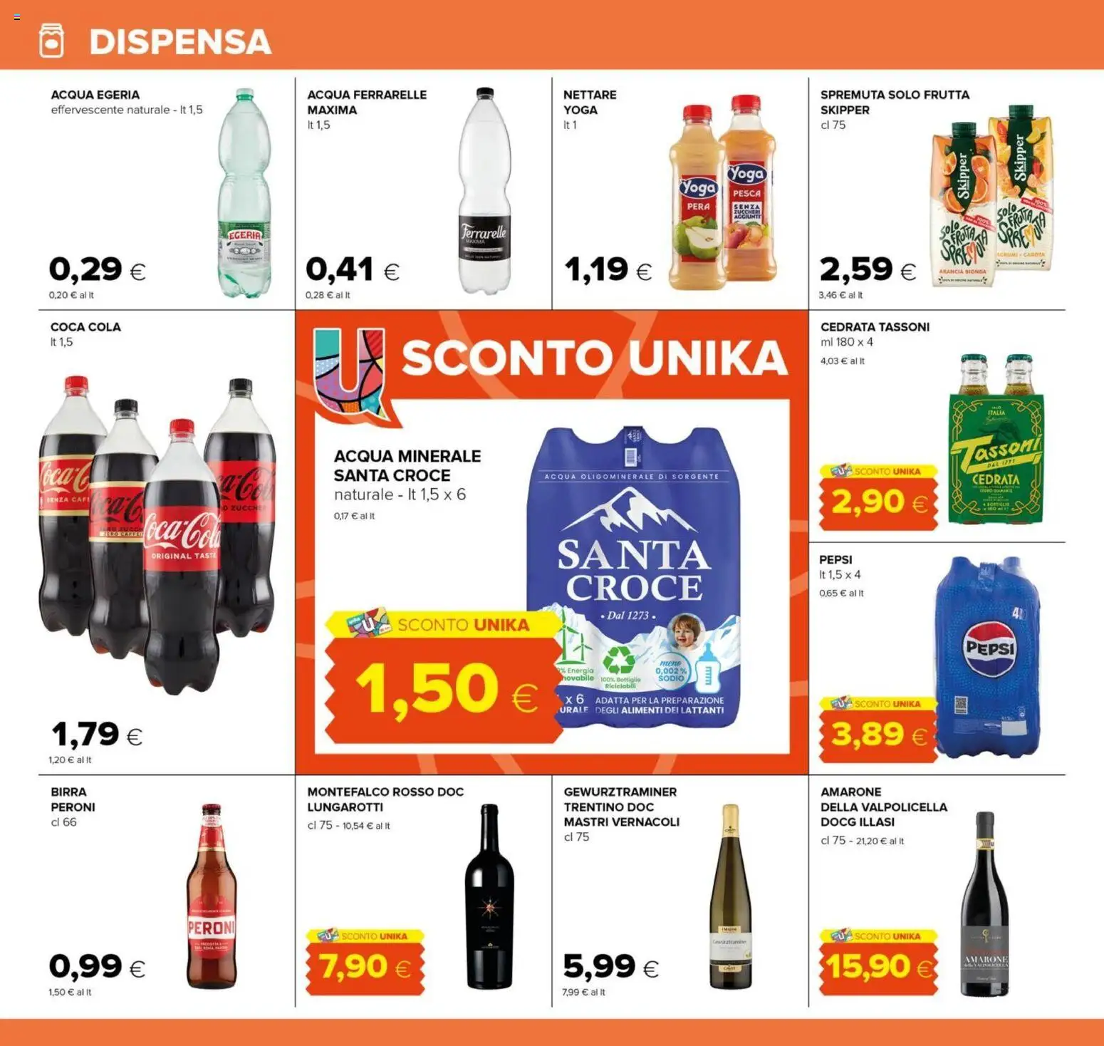 Volantino Oasi del 01.12.2025 | Pagina: 26 | Prodotti: Arancia, Cedrata, Pepsi, Coca Cola
