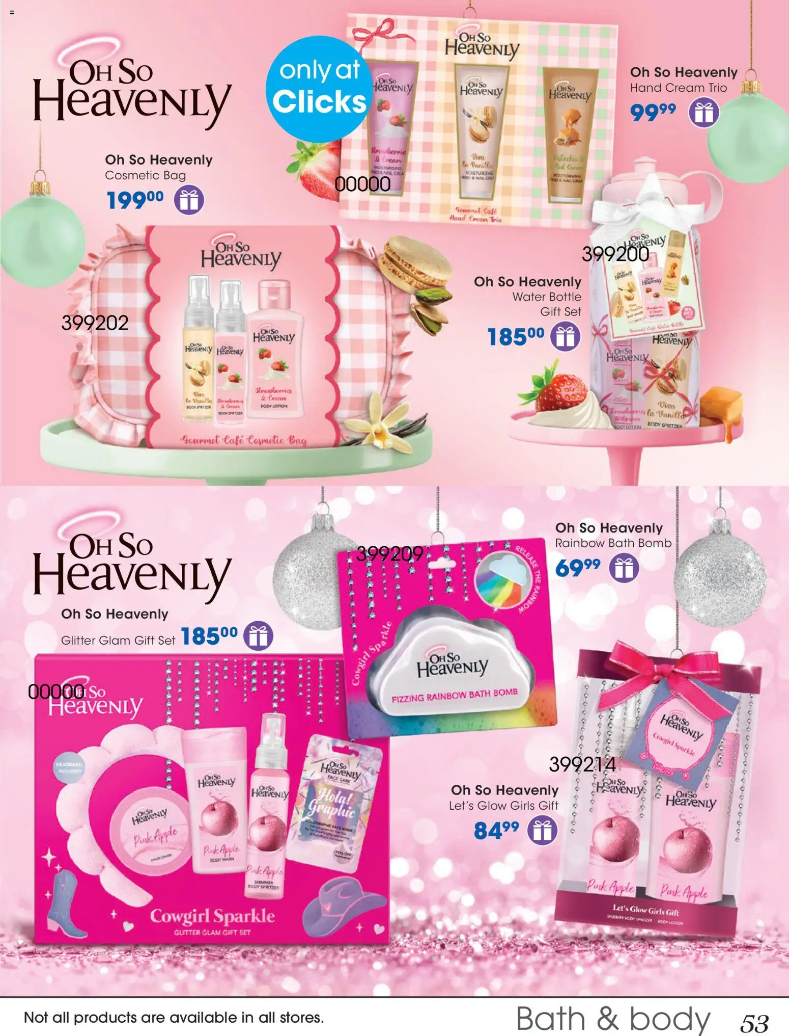 New Clicks catalogue – valid from 28.10.2025 | Page: 53 | Products: Bath, Cream, Hand cream, Water