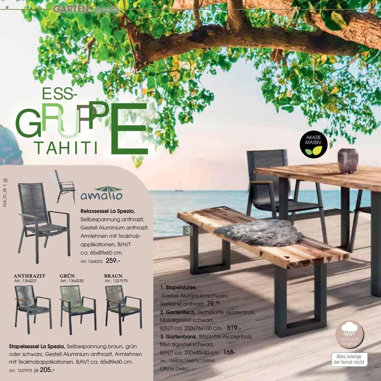 Zurbrüggen Garten Trends 2025 - gültig ab dem 18.02.2025 | Seite: 70 | Produkte: Relaxsessel