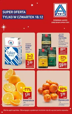 Pogląd oferty "Aldi Gazetka - Tylko w czwartek" - ważna od 18.12.2025