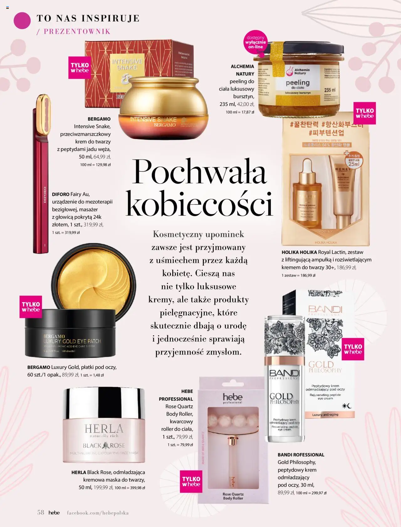 Hebe Gazetka - Magazyn od 01.05.2025 | Strona: 58 | Produkty: Body, Maska, Peeling, Krem