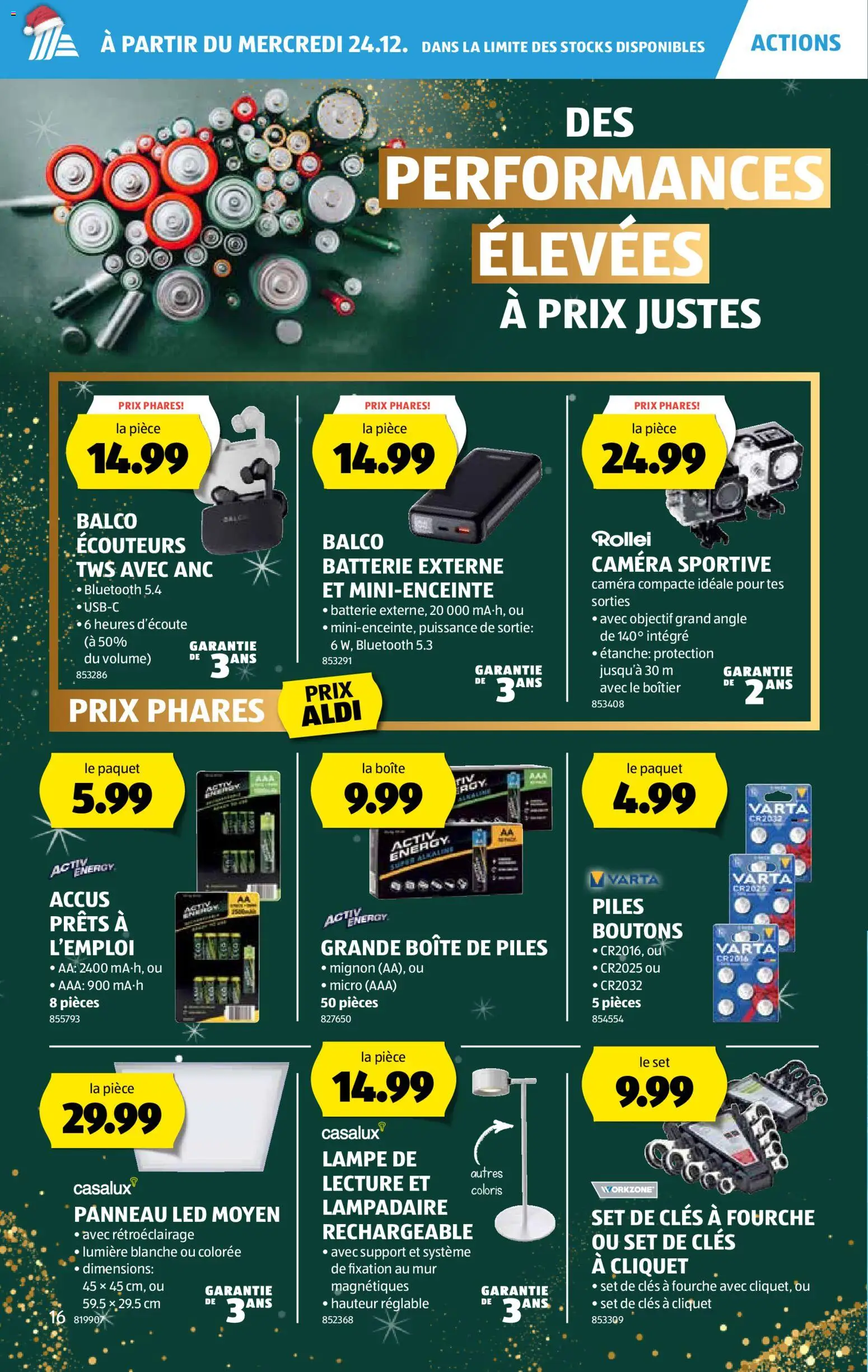 Aldi Aktionen FR – gültig ab 24.12.2025 | Seite: 17 | Produkte: Batterie, Lampe